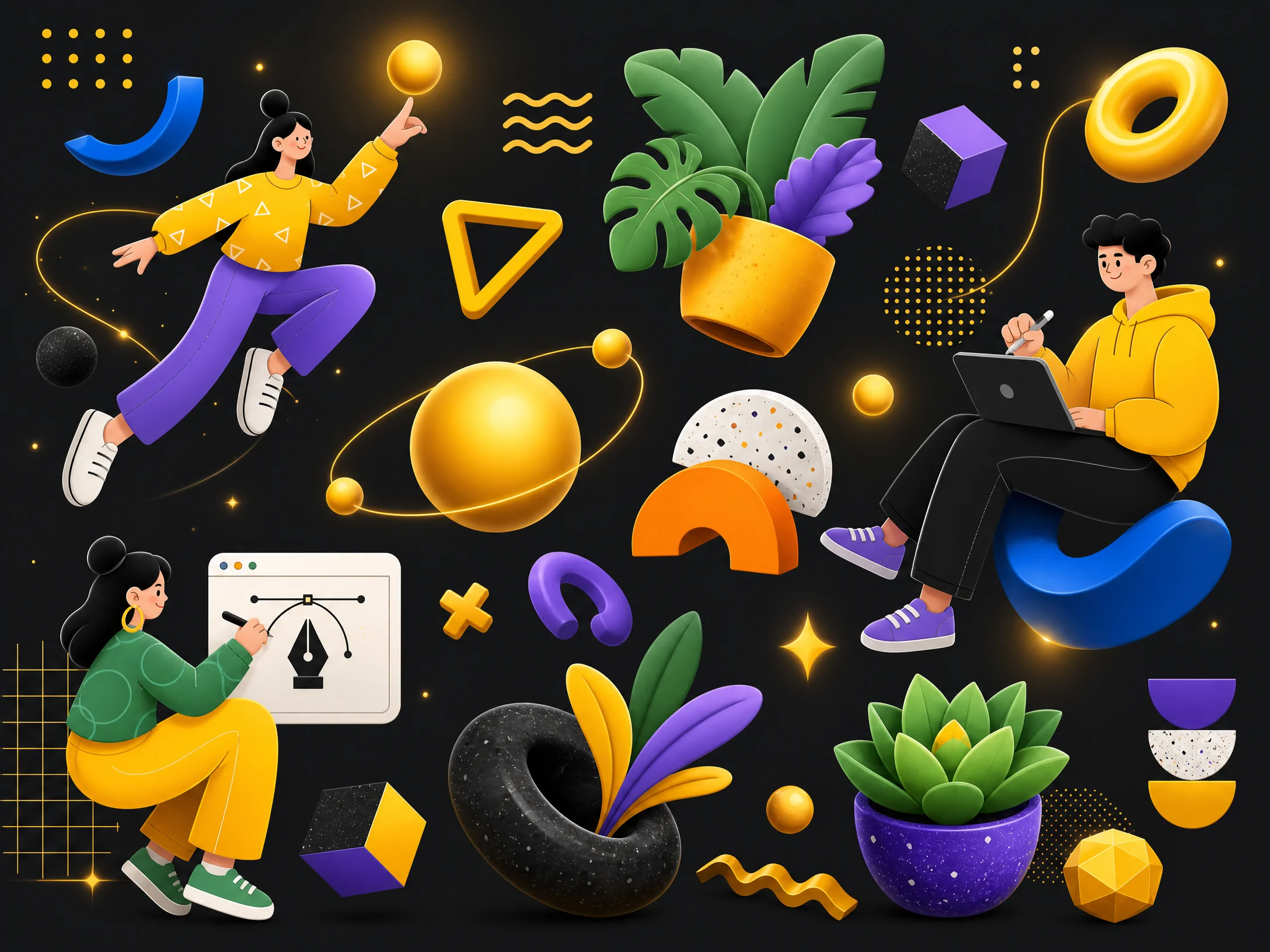 矢量插画素材分类